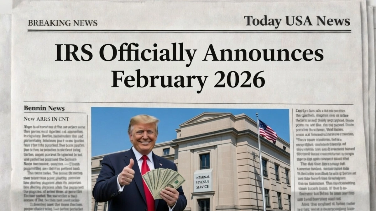IRS Officially Announces February 2026