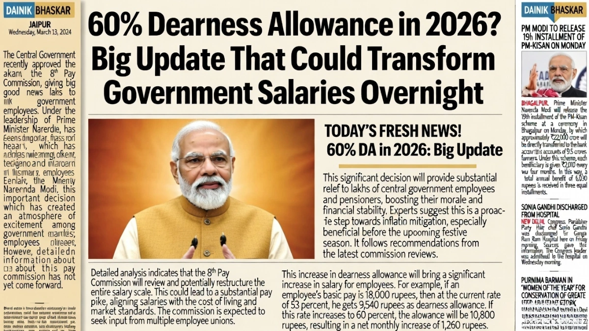 Government Employees DA 2026