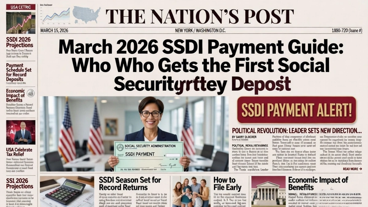 SSDI payment March 2026