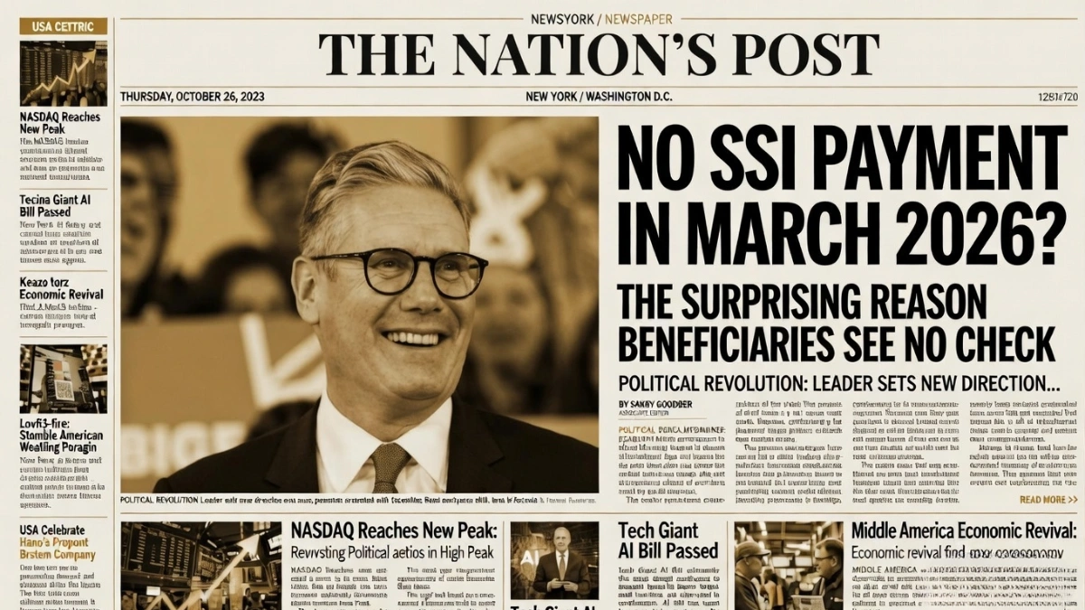 why no SSI check March 2026